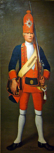 A Soldier of the Riesengarde Friedrich Wilhelm  I ca. 1718-1719 Johann Christof Merk died 1726 Deutschen Historischen Museum Berlin